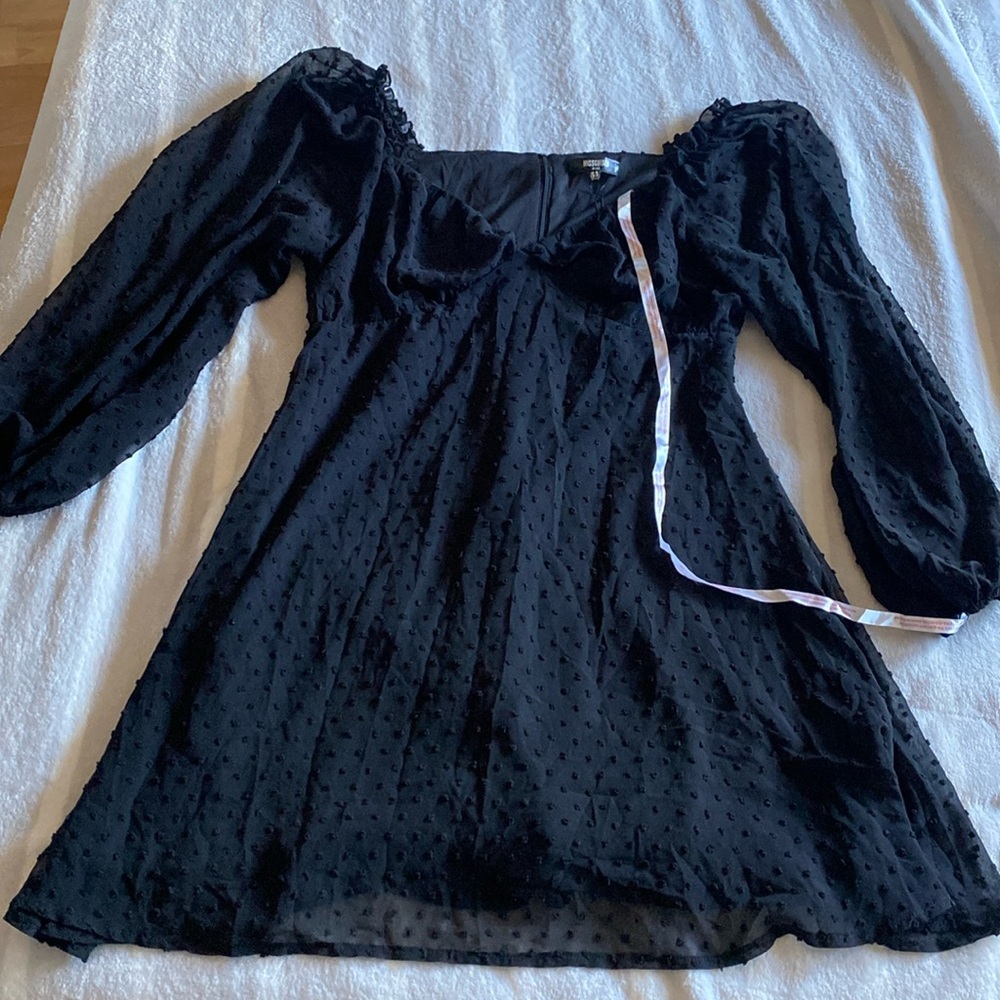MISSGUIDED - Black Milkmaid Dress 🖤